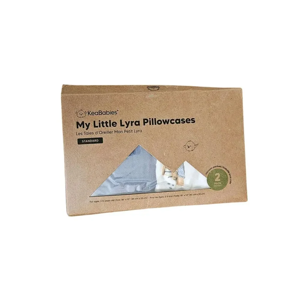 Kea Babies Organic Cotton Toddler Pillow and Organic Cotton Pillow Cases Bundle